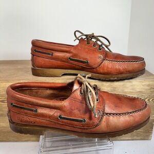 VTG Colorado Leather Boat Shoe Brown Mens SZ 11 Quality Handmade Deck Loafer
